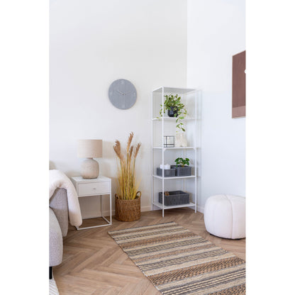 Vita Shelf - hylle, 5 hyller, hvit, hvit ramme 51x36x170 cm