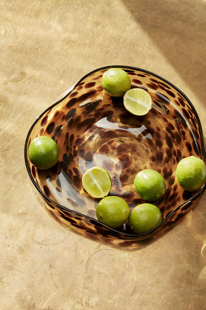 Hübsch Leo Bowls Brown (sett med 2)