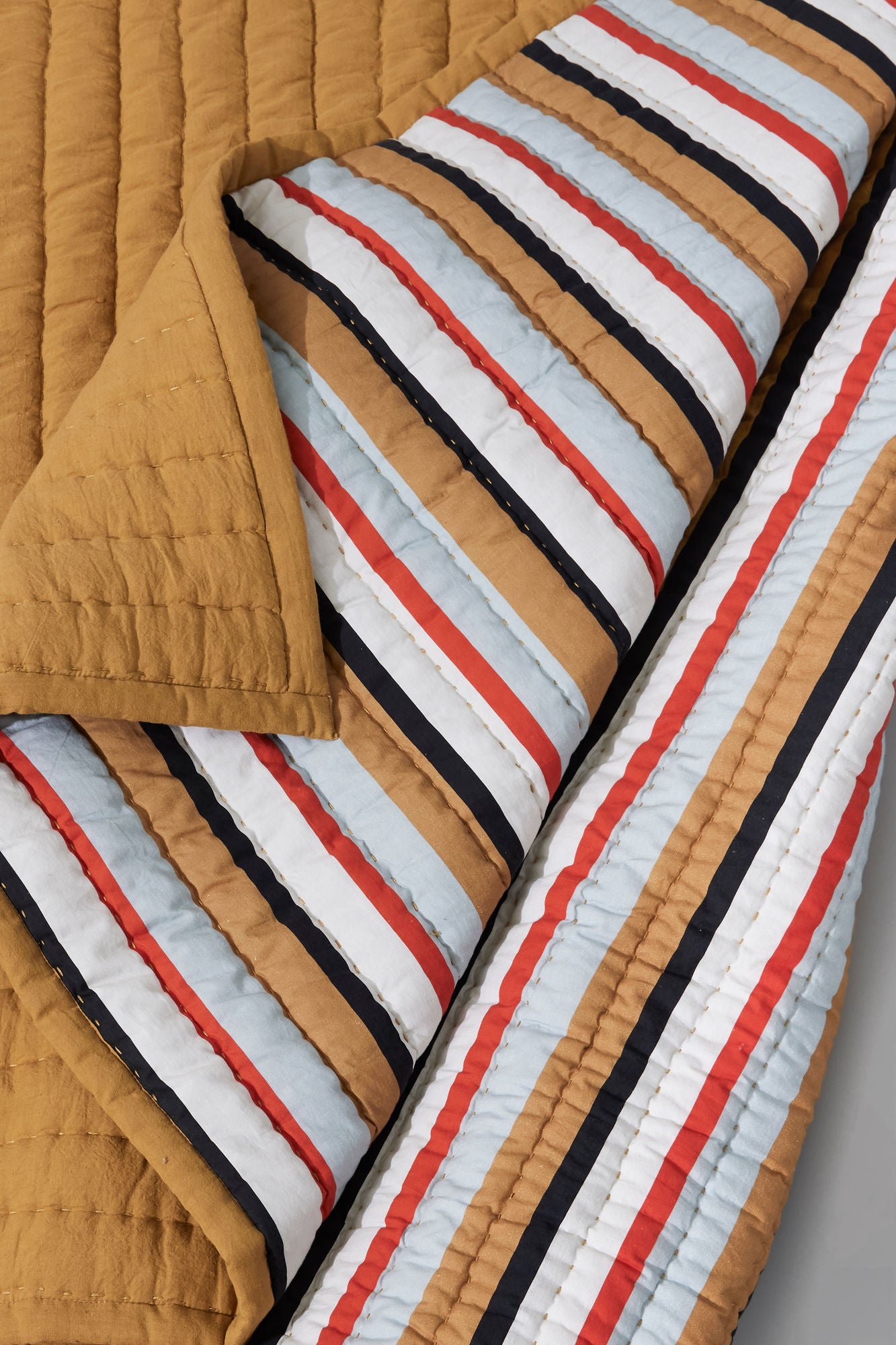 Hübsch Pavilion Plaid Striped Oker/Multi -Colored