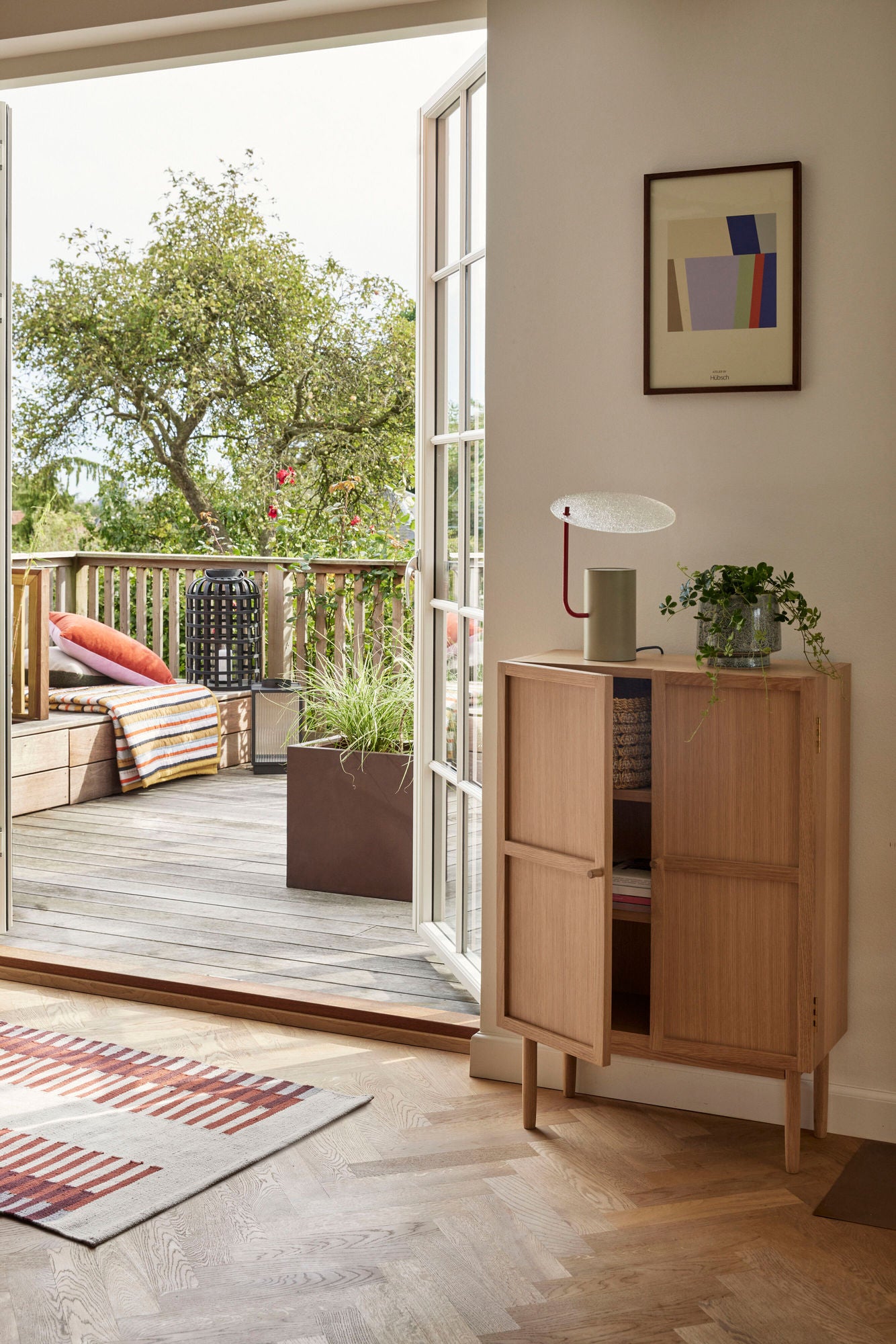 Hübsch Pavilion Plaid Striped Oker/Multi -Colored