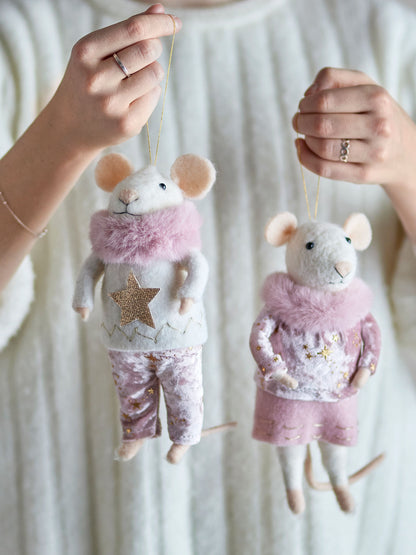 Bloomingville Peo Ornament, Rosa, Wool