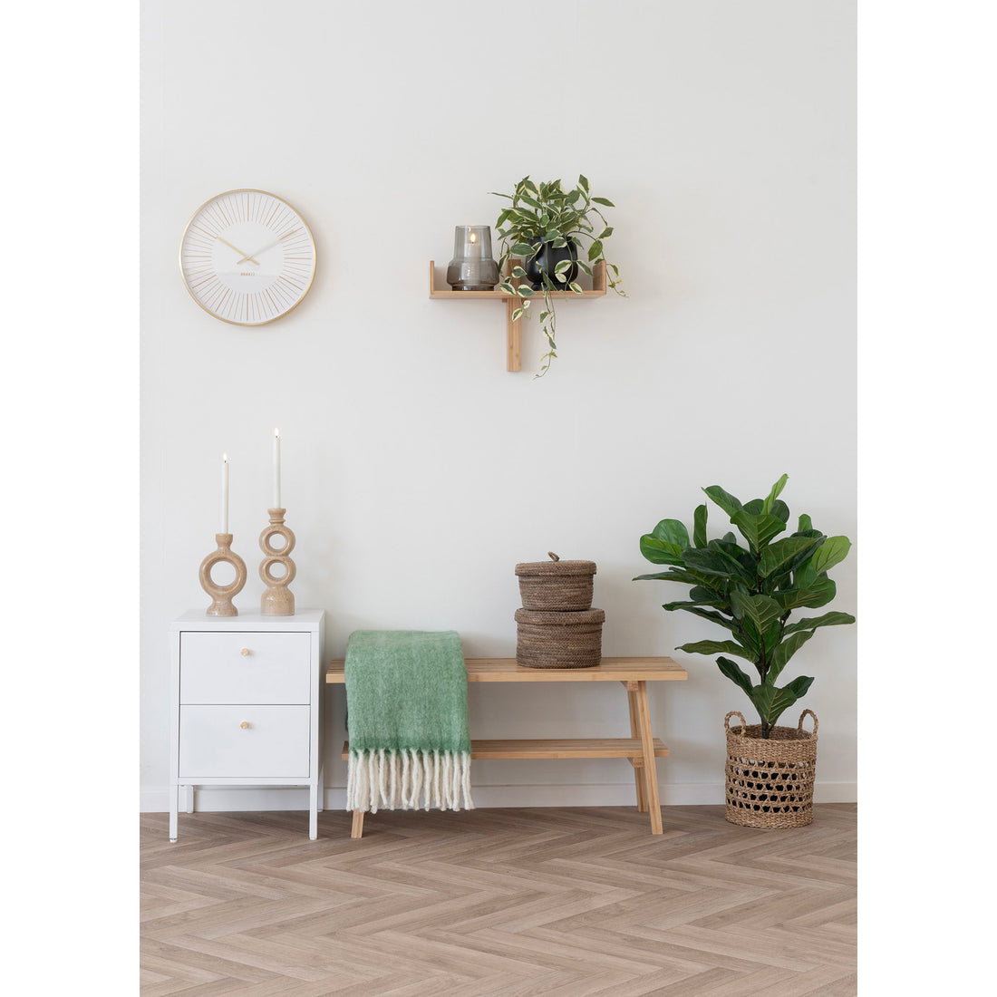 Plaid, grønn 130x170 cm