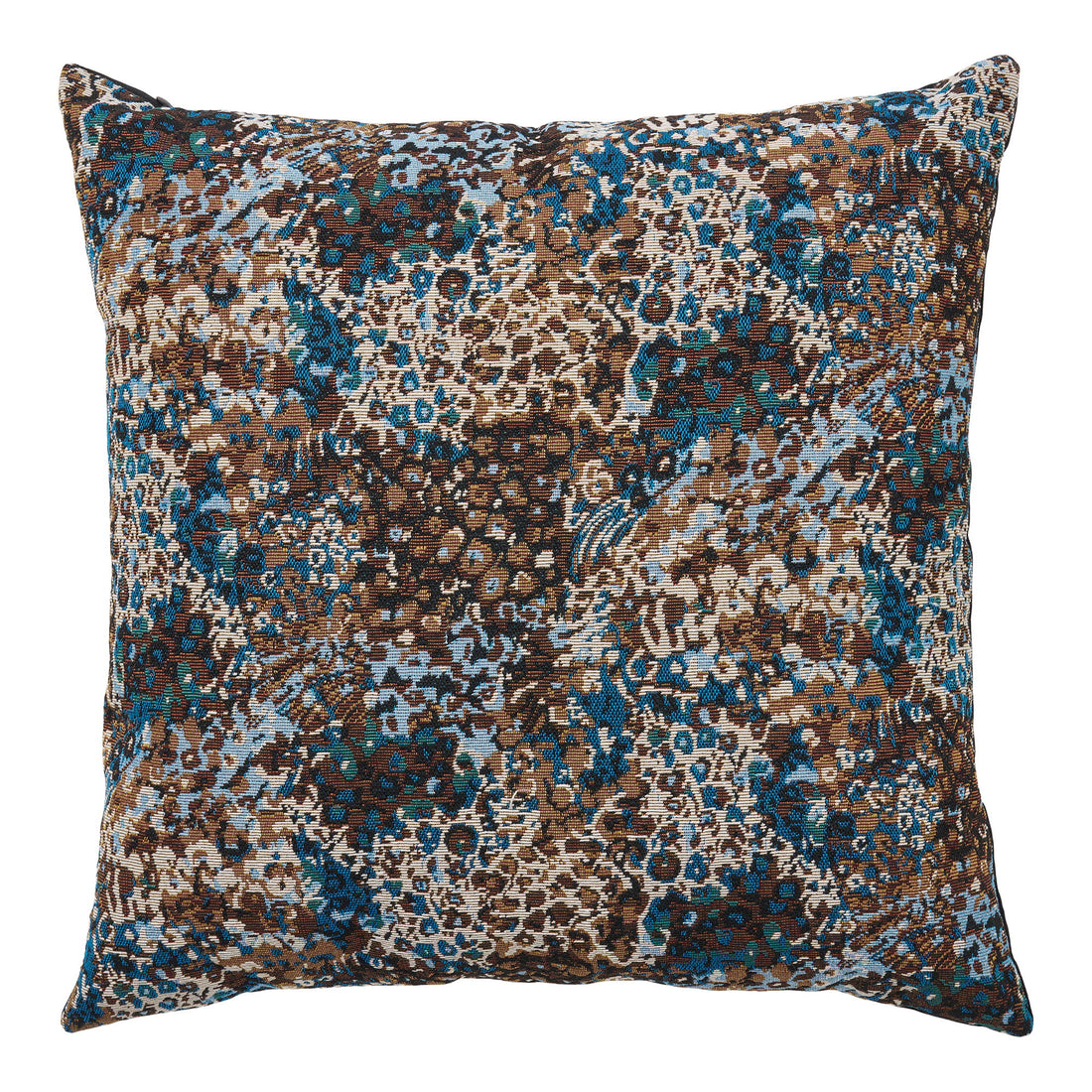 Blossom pute - Pute, blå/brun blanding 45x45 cm