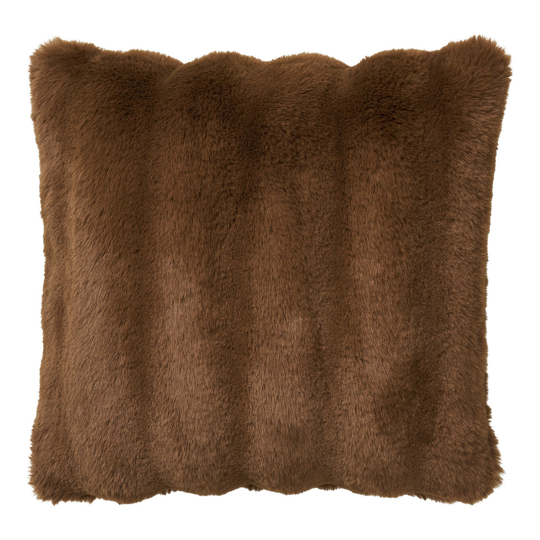 Galena Pillow - Pute, Imitation Fur, Brown 45x45 cm