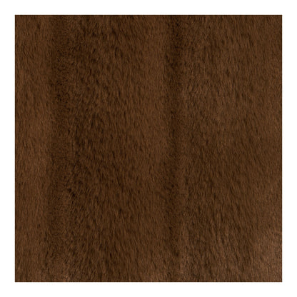 Galena Plaid - Plaid, Imitation Fur, Brown 130x180 cm