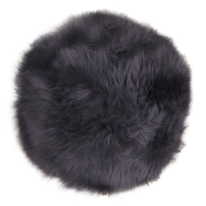 Lambskin -pute - Lambskin -pute, Gray, Ø35 cm