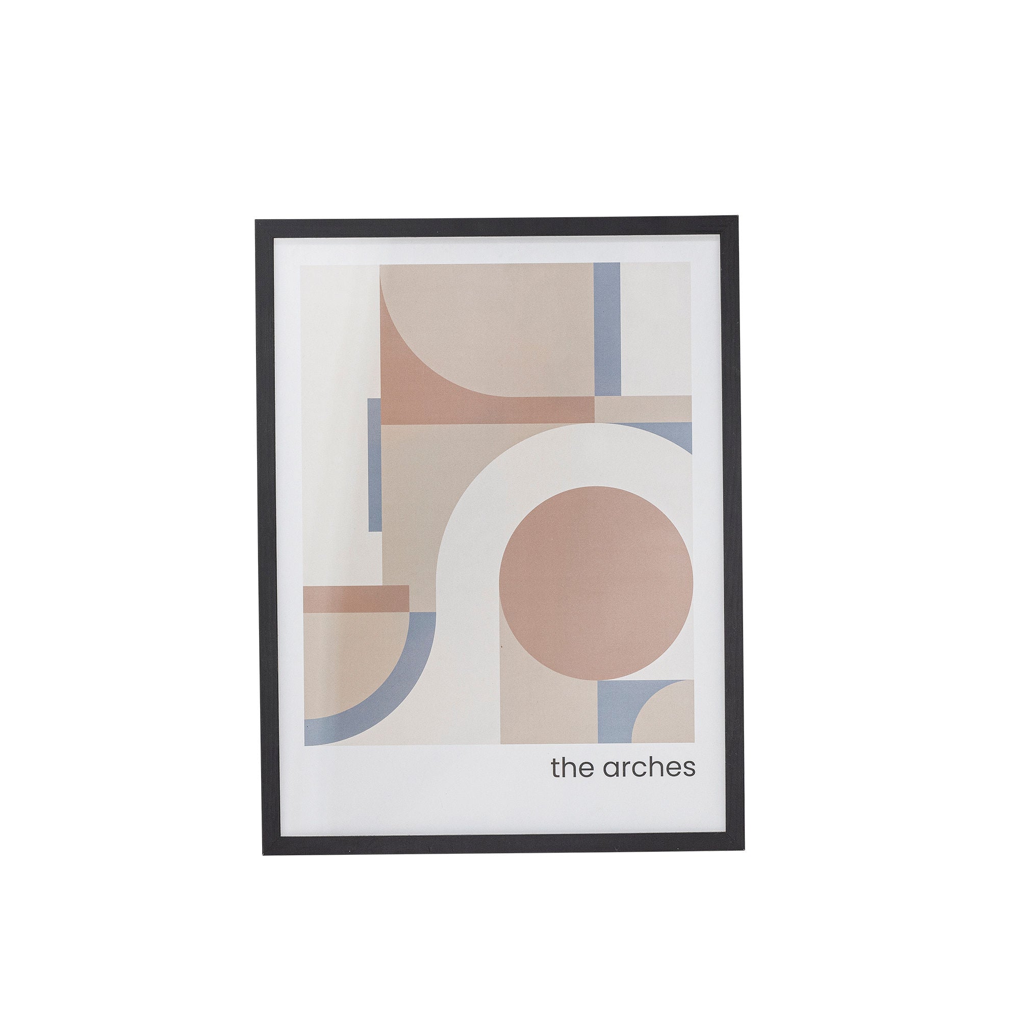 Bloomingville Arches Illustrasjon med ramme, svart, fyr