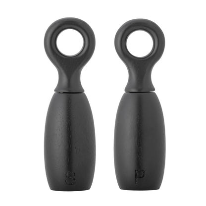 Bloomingville Martim Salt &amp; Pepper Grinder, Black, Rubber Tree