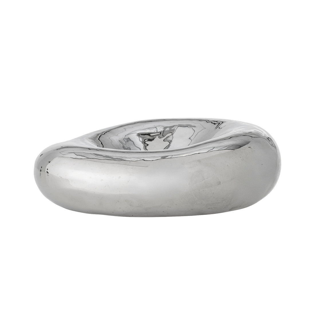 Bloomingville Shine Bowl, Silver, Stoneware