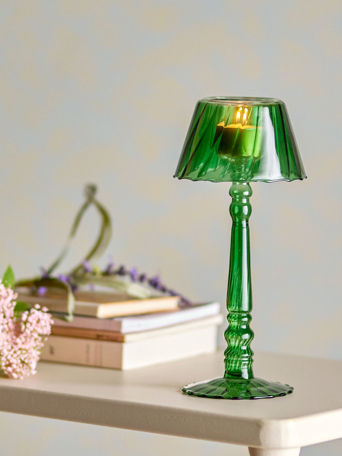 Bloomingville Cisco fyrtårn, grønt, glass