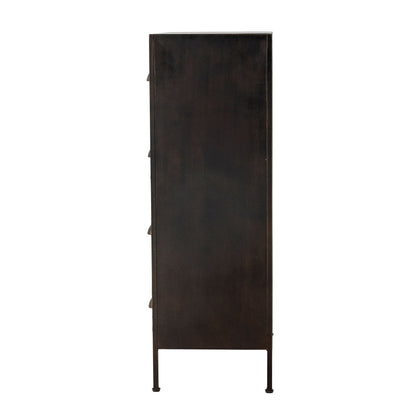 Creative Collection Matteo -skuff, svart, metall