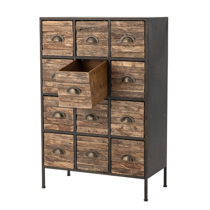 Creative Collection Matteo -skuff, svart, metall