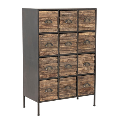Creative Collection Matteo -skuff, svart, metall