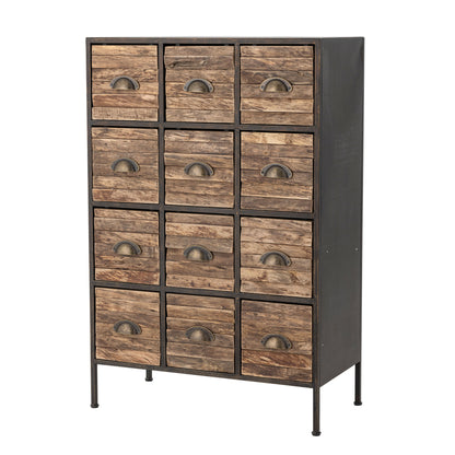 Creative Collection Matteo -skuff, svart, metall