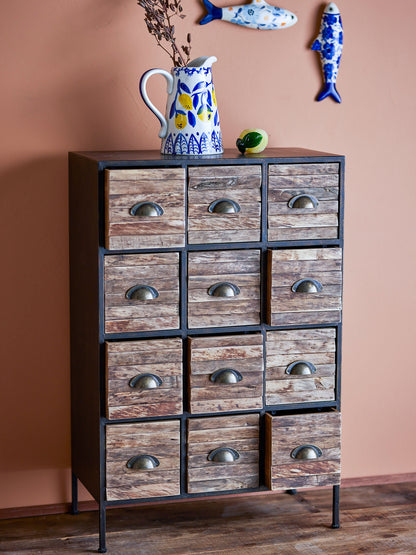 Creative Collection Matteo -skuff, svart, metall