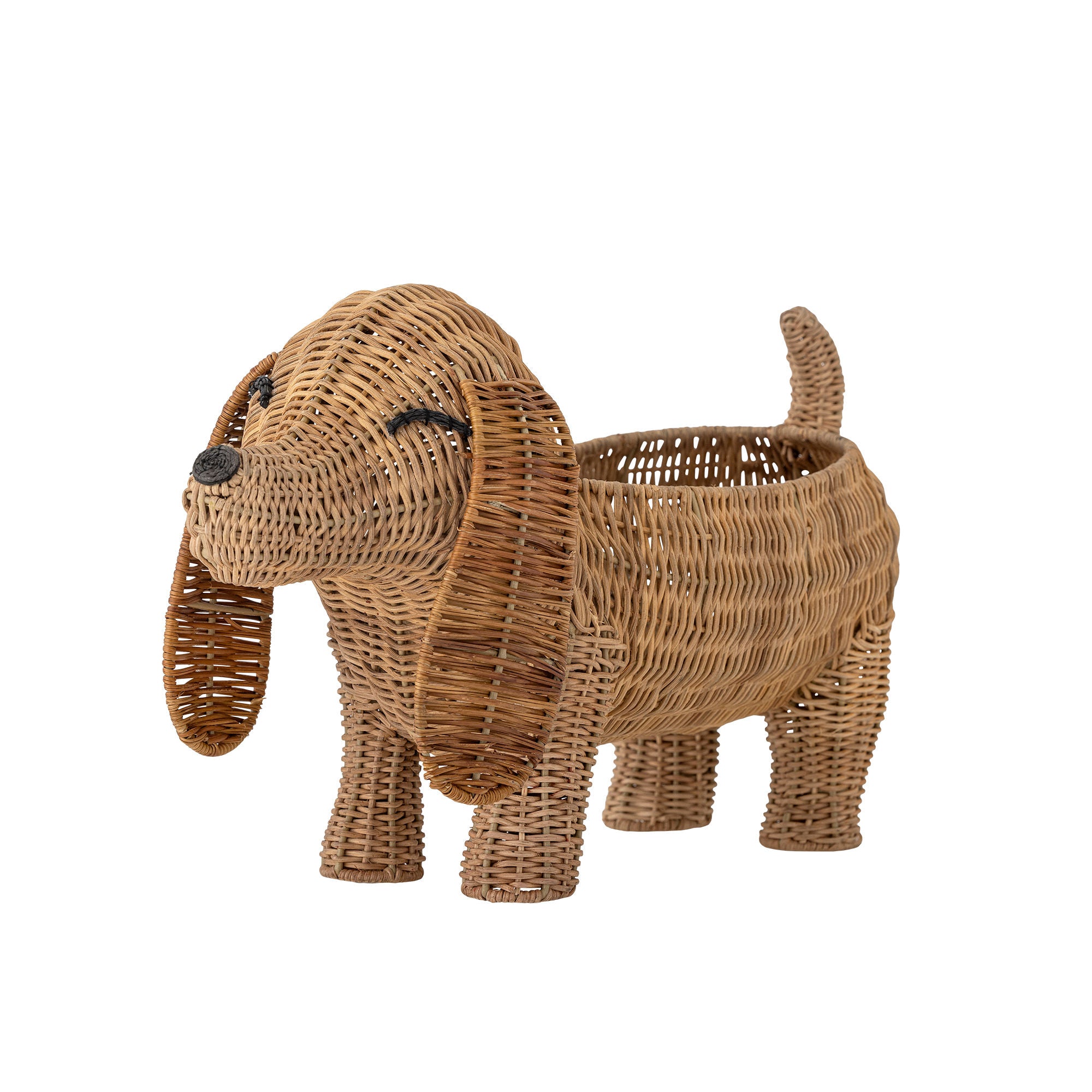 Bloomingville MINI pallekurv, brun, rotting