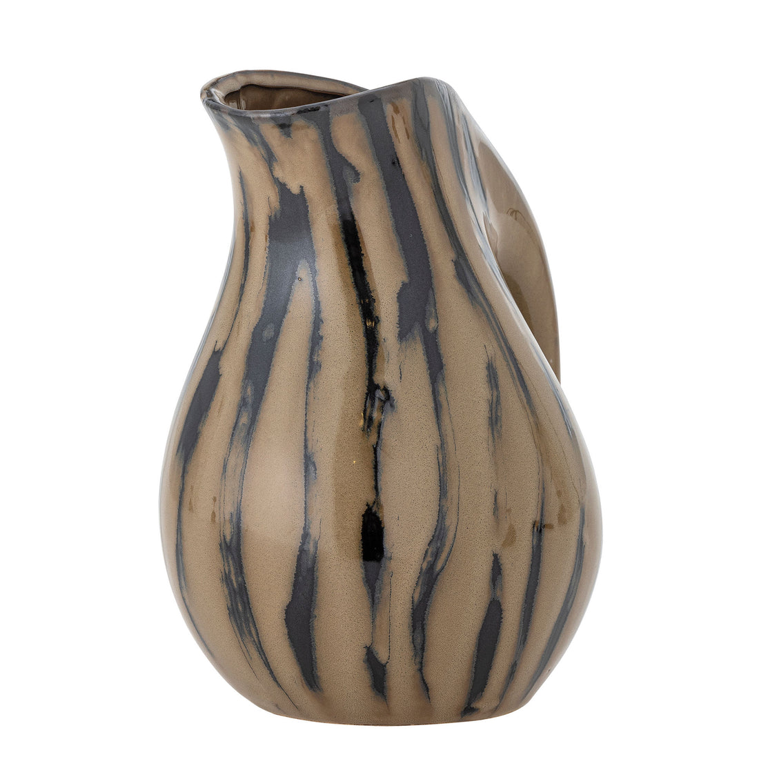 Bloomingville Coy Pitcher, Brown, Stoneware