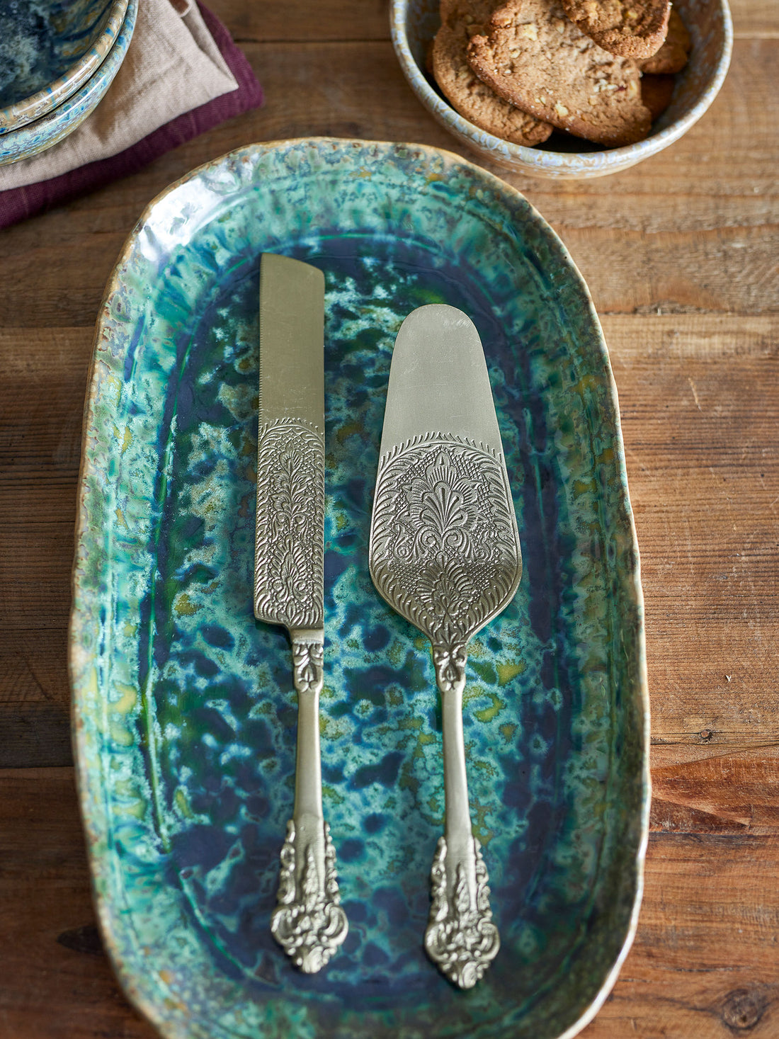 Bloomingville Kalima Cake Spade, messing, messing