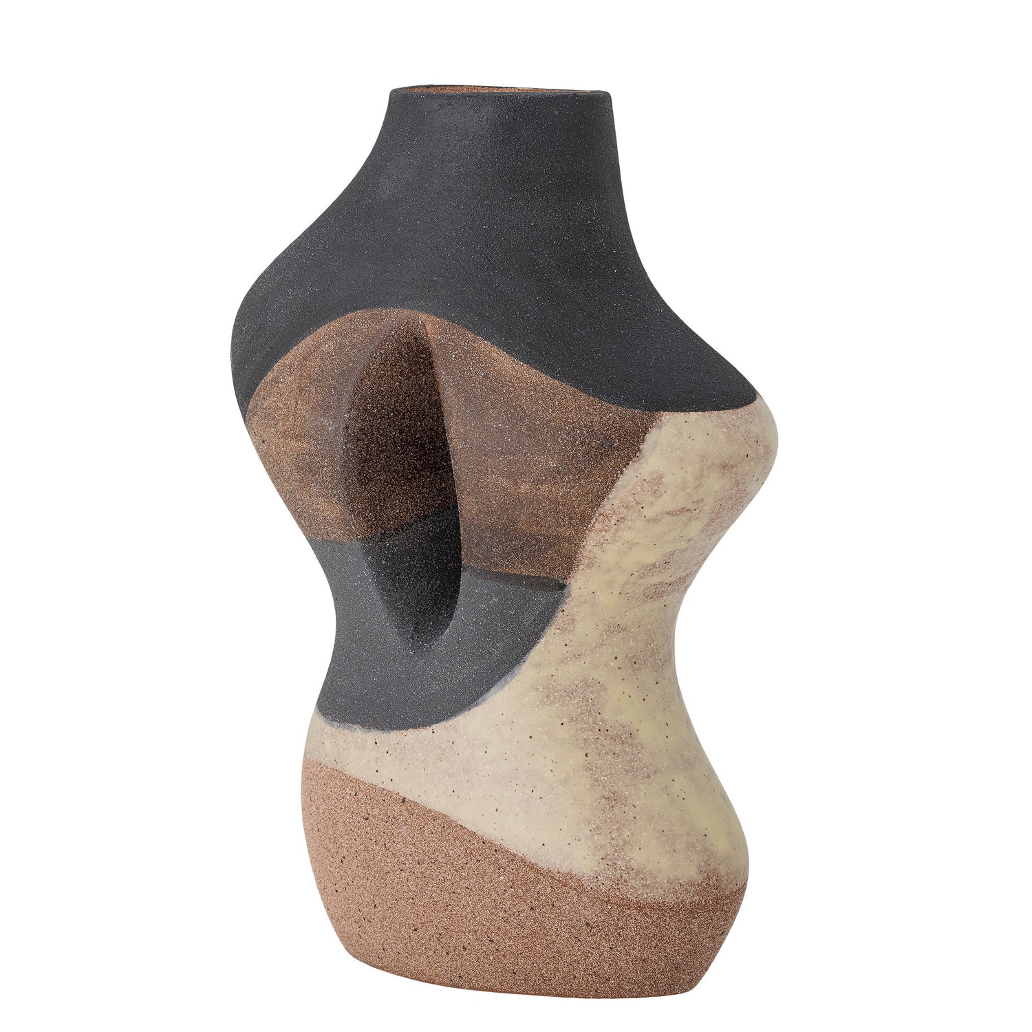 Bloomingville Vica Vase, Brown, Stoneware