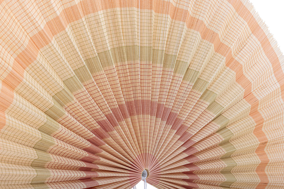 Bloomingville Jaime veggdekorasjon, gul, bambus