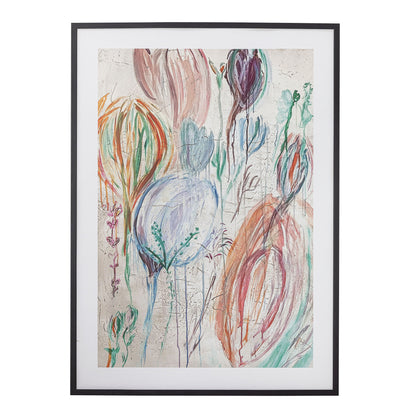 Bloomingville Francine Illustrasjon med ramme, svart, fyr