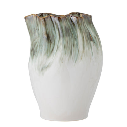 Bloomingville Nisha Vase, grønt, steingods