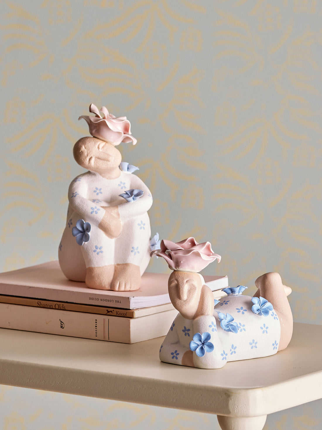 Bloomingville Floriella Deko, blå, steingods