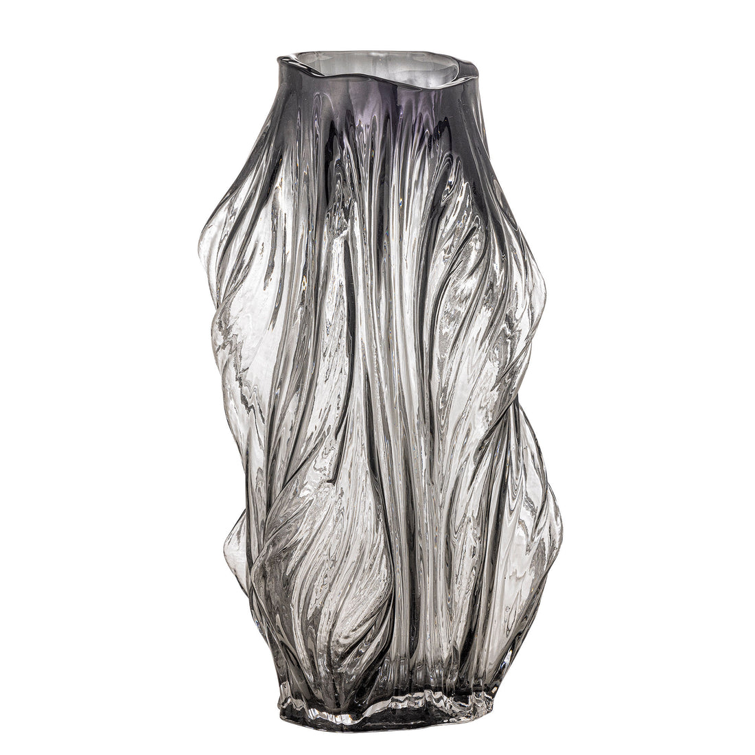 Bloomingville Tulla Vase, grå, glass