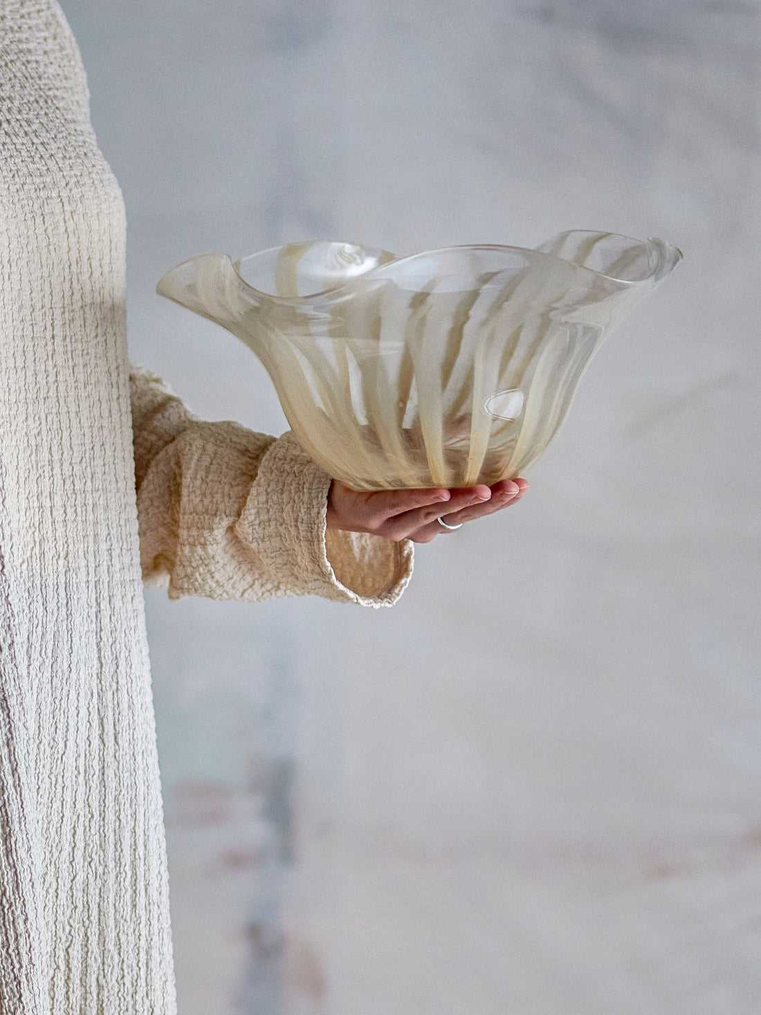 Bloomingville Imri Bowl, rosa, glass