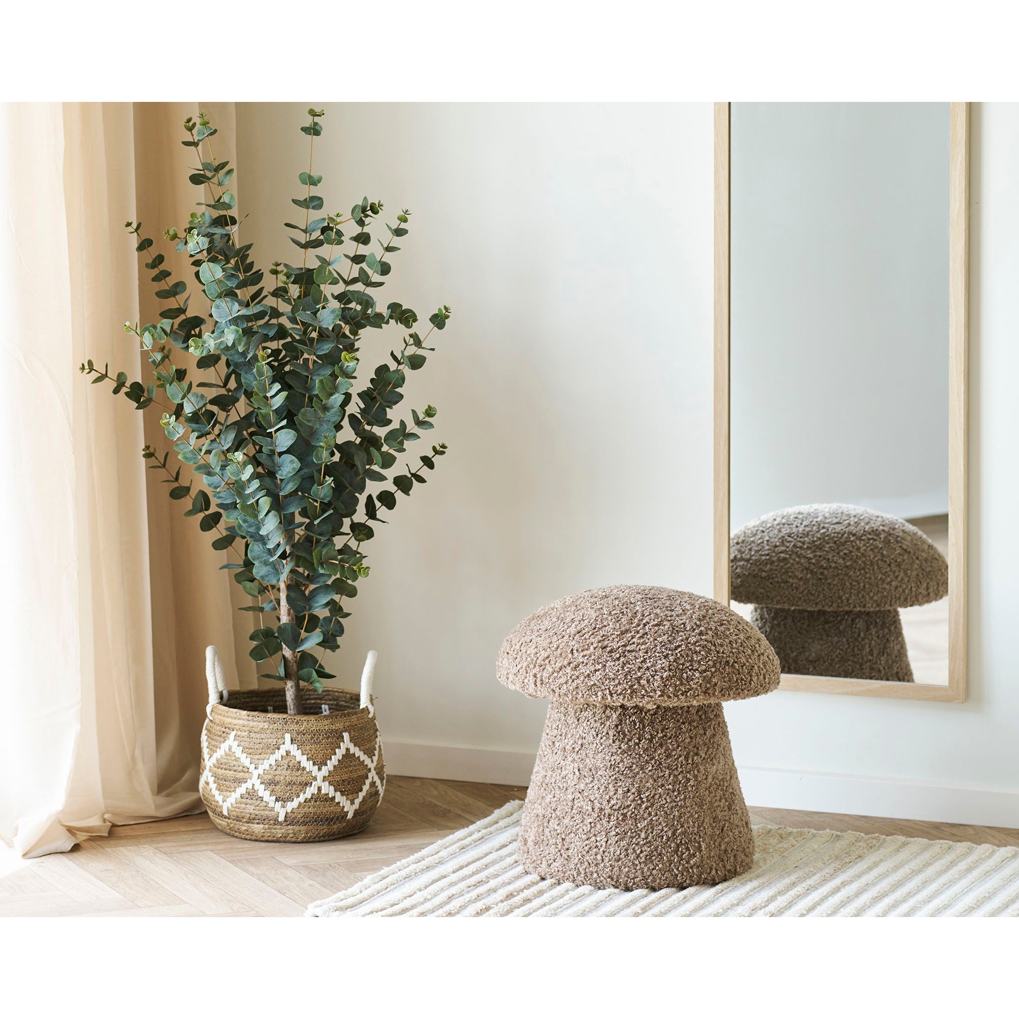 Scottsdale Wall Mirror - Wall Mirror, Wooden Frame, Nature 45x110 cm