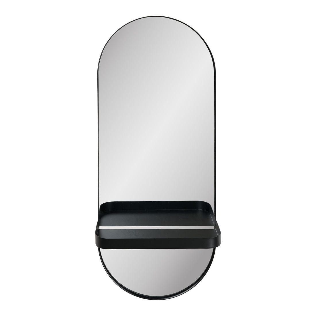 Olbia Mirror - Olbia Mirror, metallhylle, metall, svart 25x12x60 cm