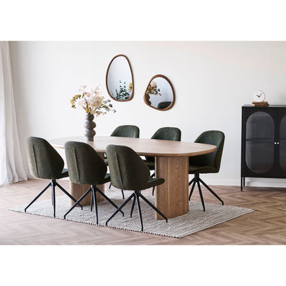 Luxon Mirror - Mirror, organisk form, treutseende 38,5x64,5 cm