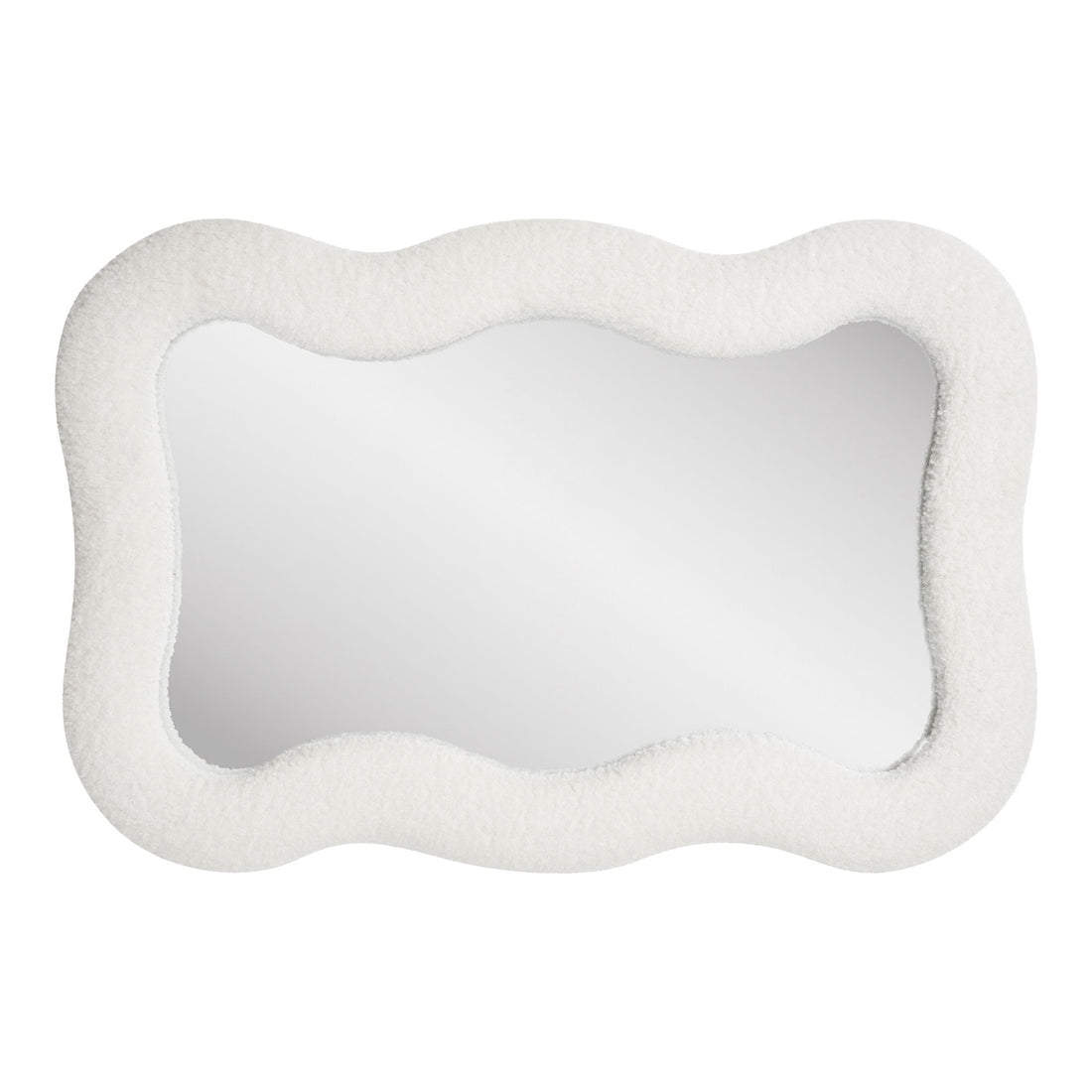 Bosaro Mirror - Mirror, Teddy, White 80x54 cm