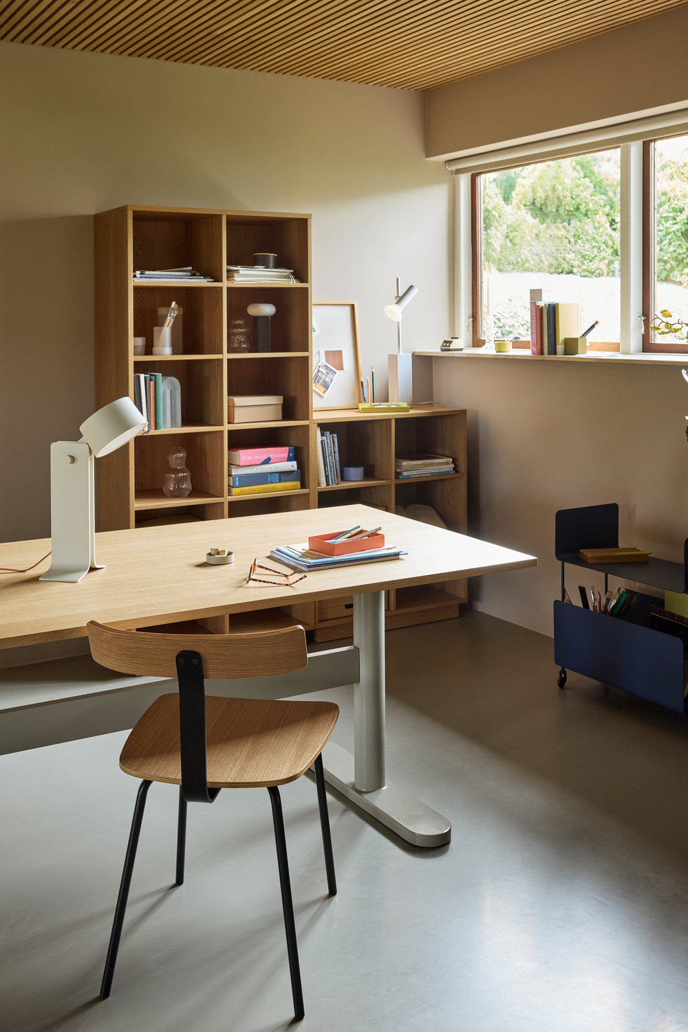 Disco Bokhylle Stor Natur - 80x30xh180cm