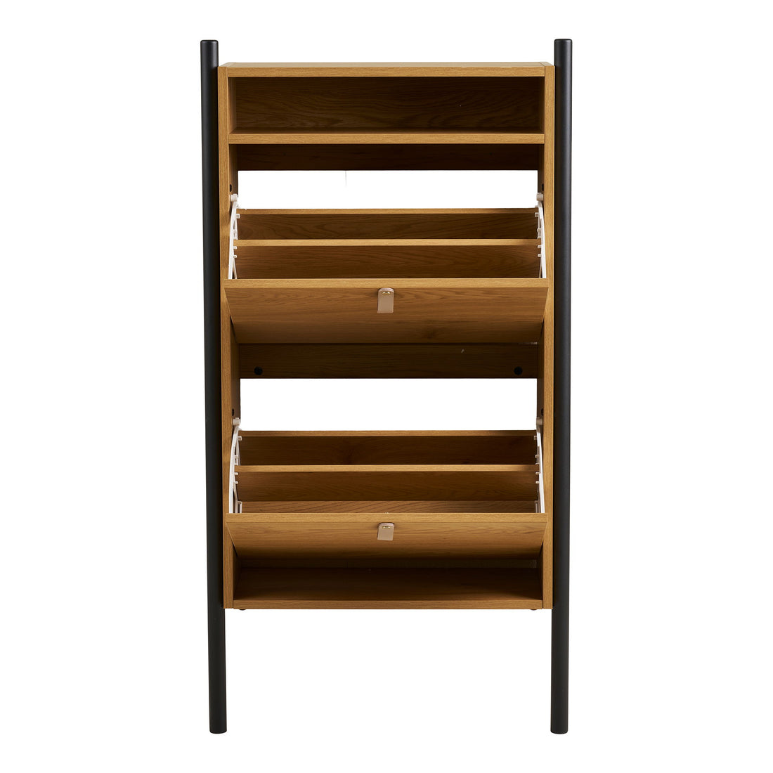 Barco Shoe Cabinet - Skokabinett, Oak Wood Look 62x26x118 cm