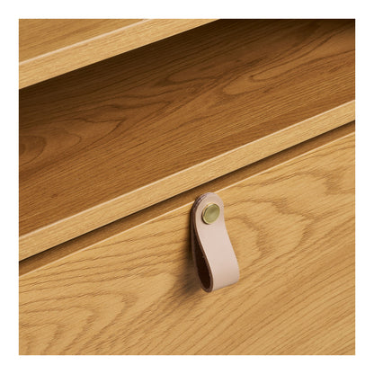 Barco Shoe Cabinet - Skokabinett, Oak Wood Look 62x26x118 cm