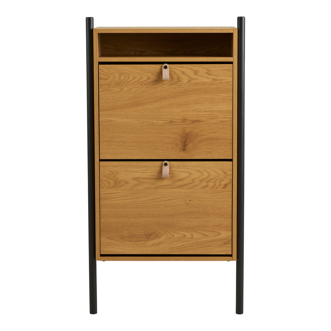 Barco Shoe Cabinet - Skokabinett, Oak Wood Look 62x26x118 cm