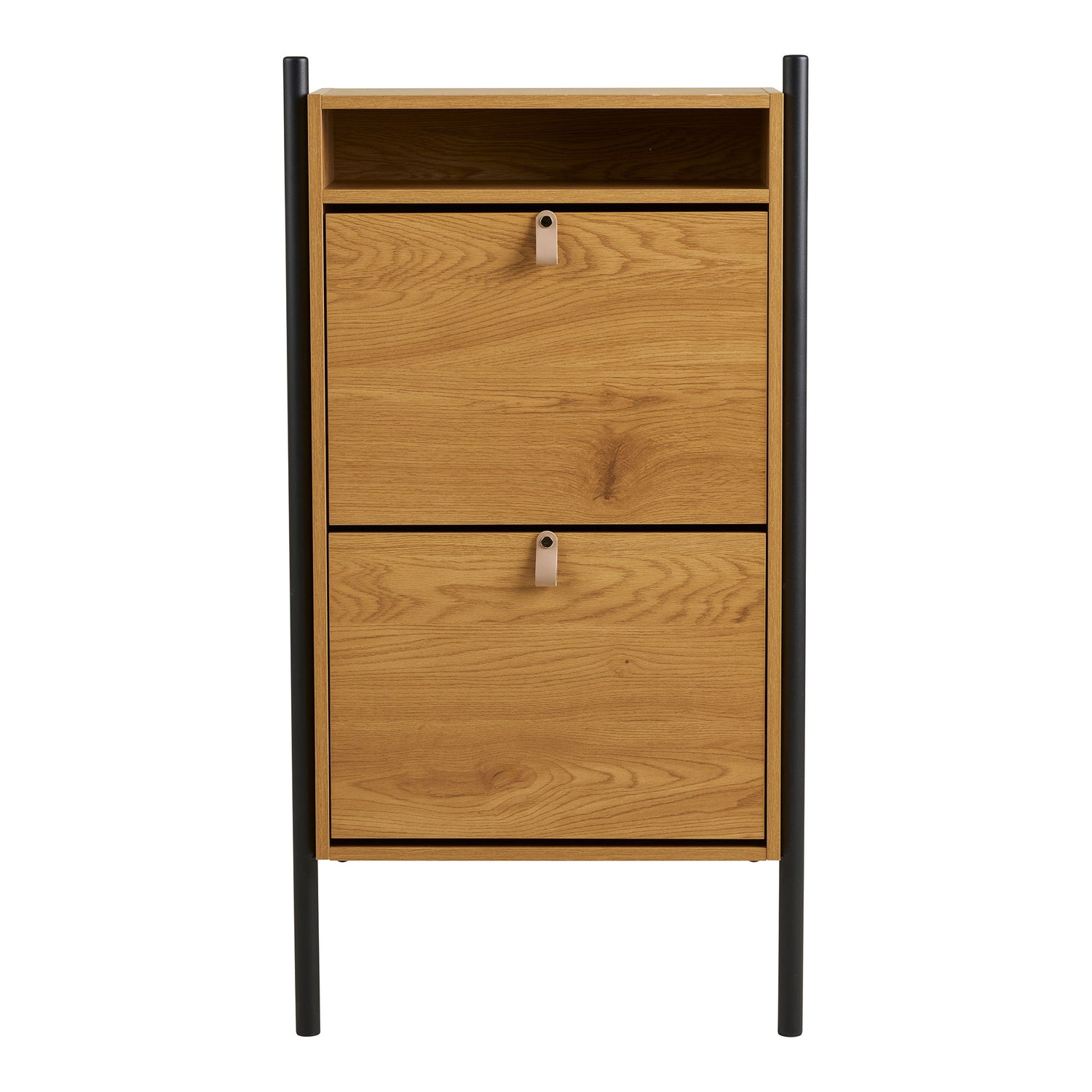 Barco Shoe Cabinet - Skokabinett, Oak Wood Look 62x26x118 cm