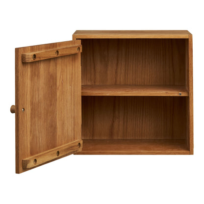 Townsville vegghylle med tog - vegghylle med tog, eik 18x30x30 cm