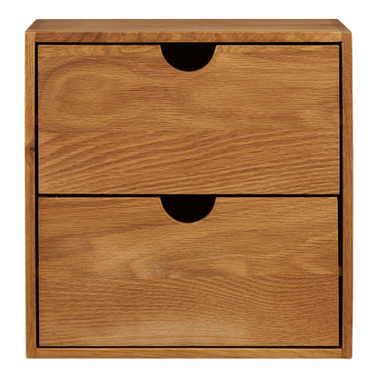 Townsville vegghylle med skuffer - vegghylle med skuffer, eik 18x30x30 cm
