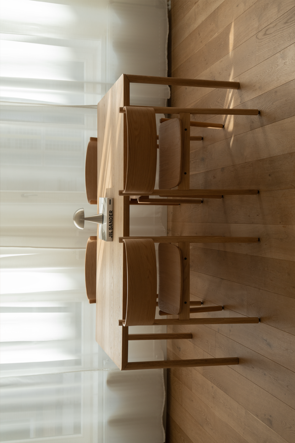 Skrå spisestuestol Natur - 55x51xh80cm