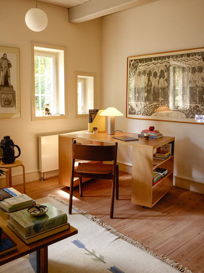 Skrå spisestuestol Brun - 55x51xh80cm