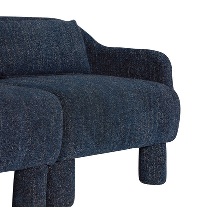 Elegance Sofa Mørkeblå - 224x73xH74