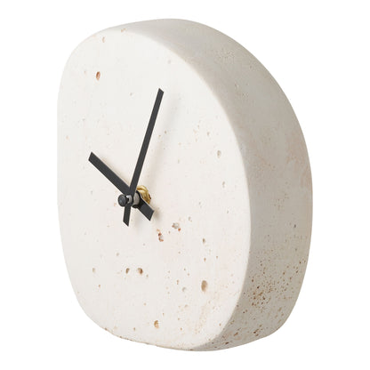 Linz Bordur - Bordur, organisk form, sement, hvit, stille 14x15 cm