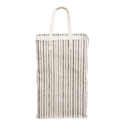 Argos vaskeri kurv - vaskeri, stoff, beige/svart 38x28x58 cm