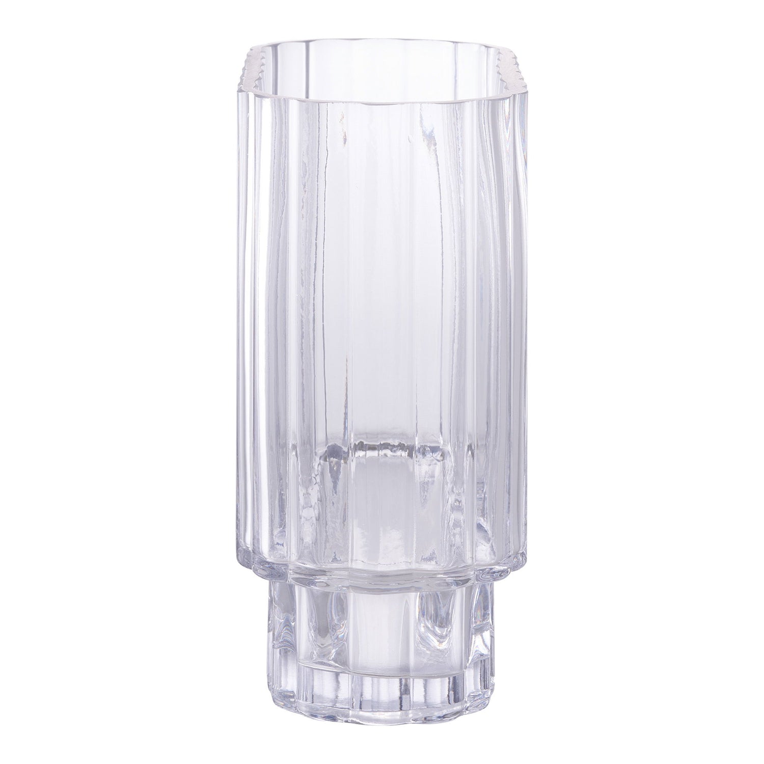 Vase, glass, klar&lt;br&gt;20x9x19,5 cm