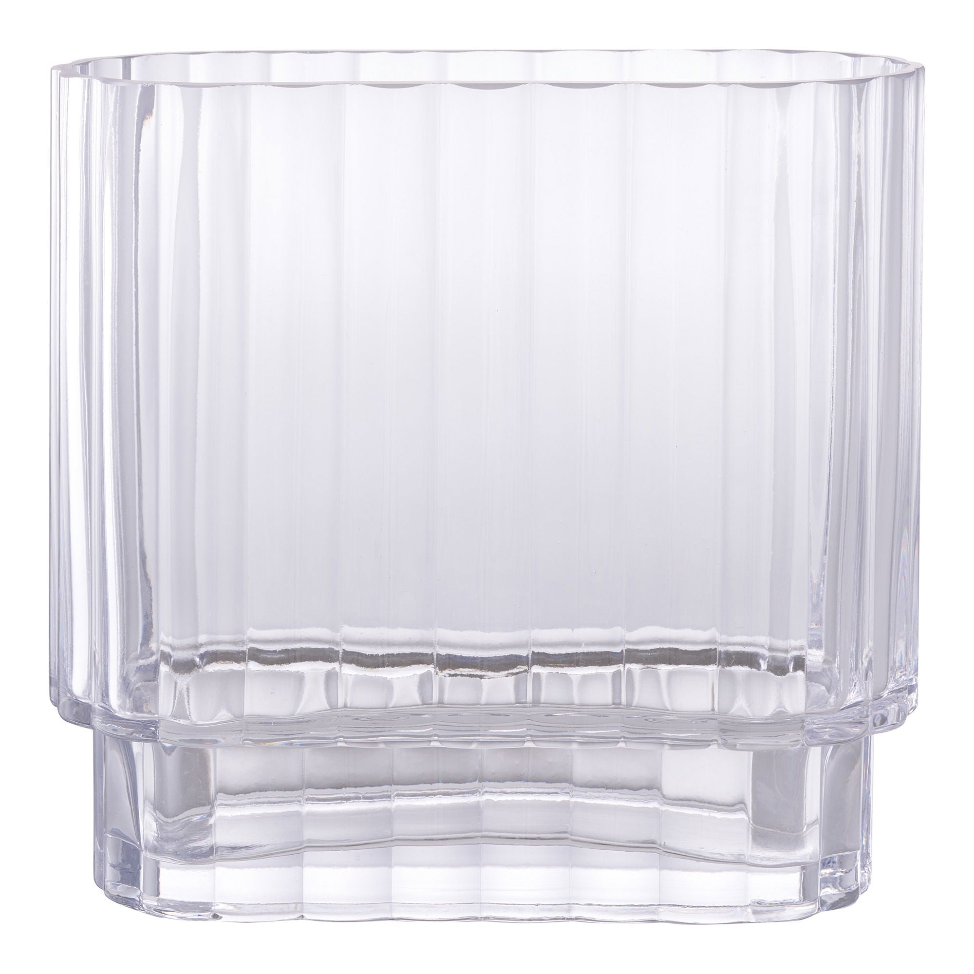 Vase, glass, klar&lt;br&gt;20x9x19,5 cm