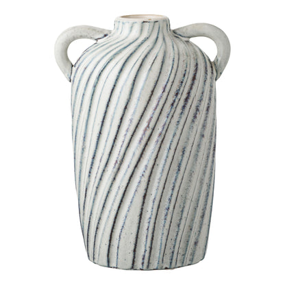 Vase - vase, keramikk, blå 15,5x14x22 cm