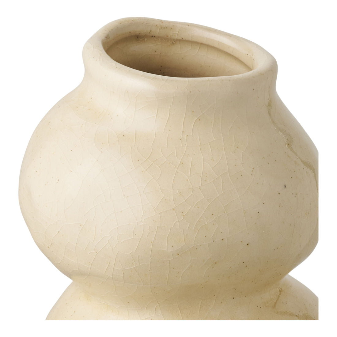 Vase - vase, keramikk, beige ø10.10.5x19,5 cm