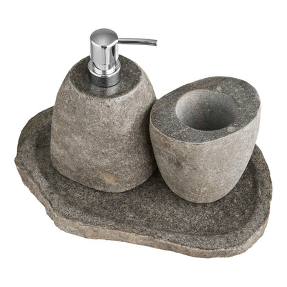 Gara baderomssett - baderomssett, oppbevaringsbokser, såpedispenser, tilbake